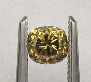 0.61 carat Cushion diamond  Yellow VS2