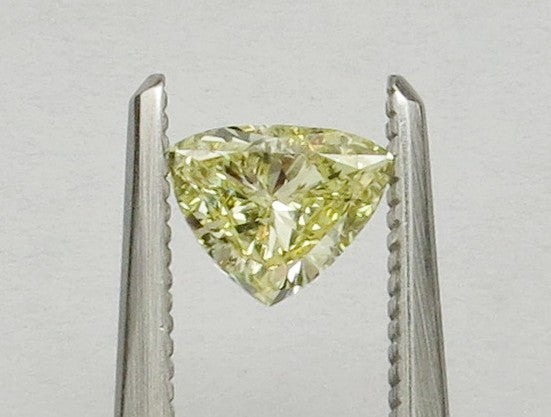 0.51 carat Triangle diamond  Yellow SI2