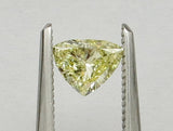 0.51 carat Triangle diamond  Yellow SI2