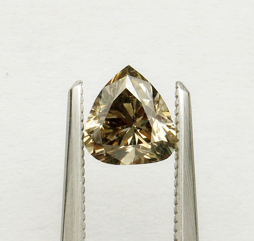 0.99 carat Pear diamond  Brown SI1