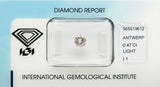0.47 carat Round diamond  Pink I1
