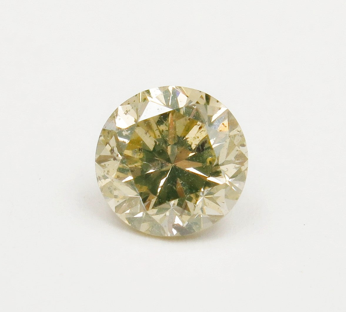 1.21 carat Round diamond  Yellow I1