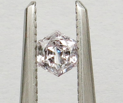 0.21 carat Hexagonal diamond  Pink I1