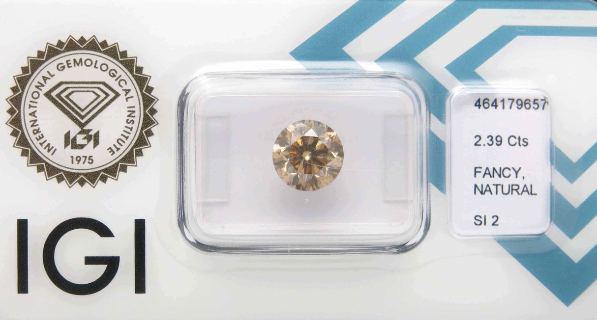 2.39 carat Round diamond  Brown SI2