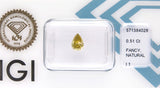 0.51 carat Pear diamond  Yellow I1