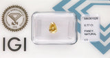 0.77 carat Pear diamond  Yellow I1