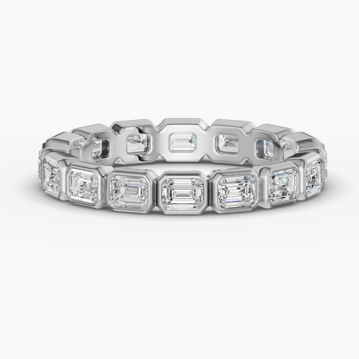 18K White Gold, Platine
