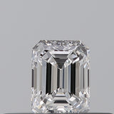 0.23 carat Emerald diamond D  VVS2