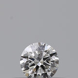 0.18 carat Round diamond F  IF Excellent