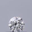 0.21 carat Round diamond D VVS1 Excellent