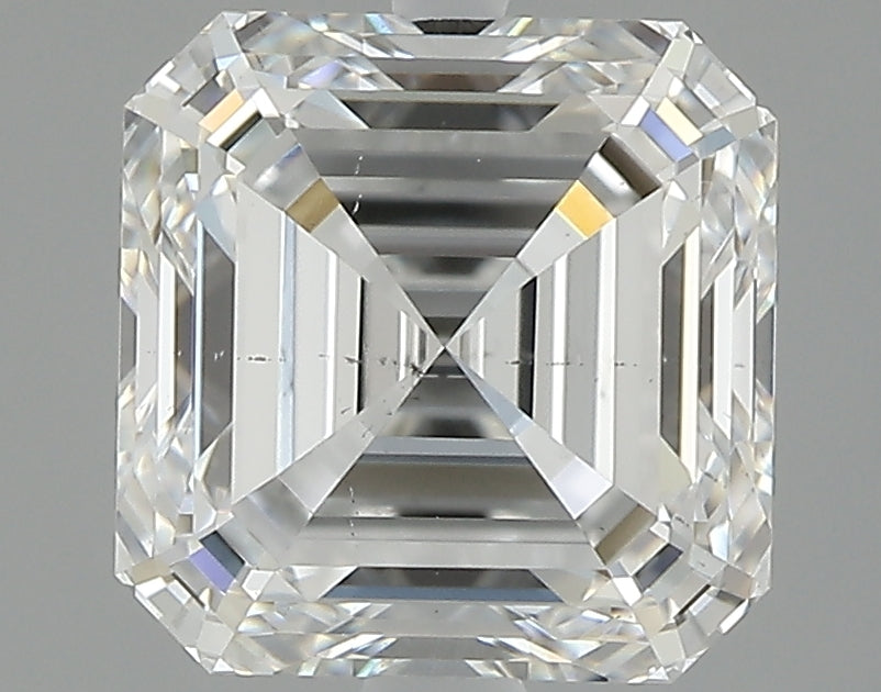 2.11 carat Asscher diamond F  SI1 Excellent