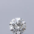 0.22 carat Round diamond F VVS2 Excellent
