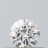 0.21 carat Round diamond D  VVS2 Excellent