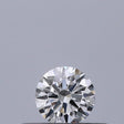 0.18 carat Round diamond E VVS2 Excellent