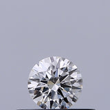 0.24 carat Round diamond E VVS2 Excellent