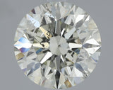 3.03 carat Round diamond J  SI2 Excellent