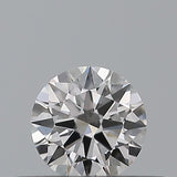 0.25 carat Round diamond E VVS2 Excellent