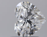 0.91 carat Heart diamond D VVS1 