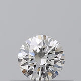 0.19 carat Round diamond F  IF Excellent