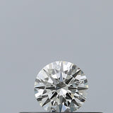 0.19 carat Round diamond F IF Excellent