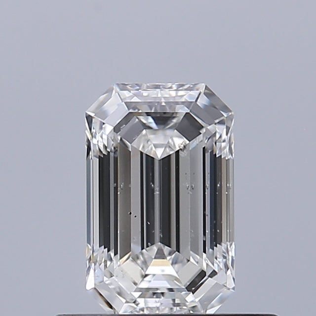 0.52 carat Emerald diamond E SI2 