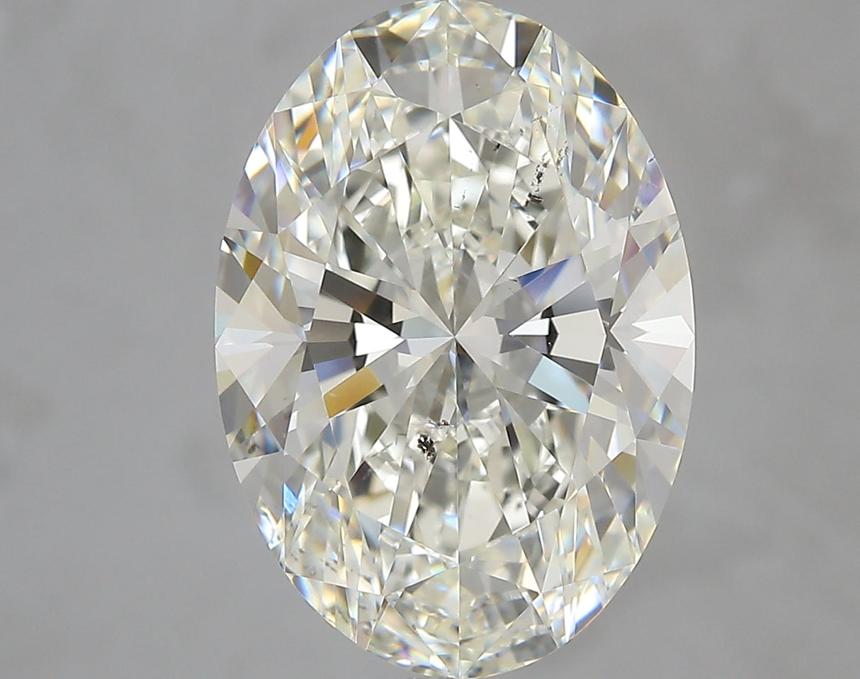 7.01 carat Oval diamond J  SI2 Excellent