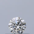 0.24 carat Round diamond E VVS2 Excellent