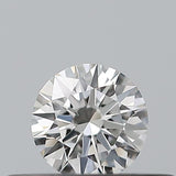 0.19 carat Round diamond F  IF Excellent