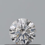 0.21 carat Round diamond D VVS1 Excellent