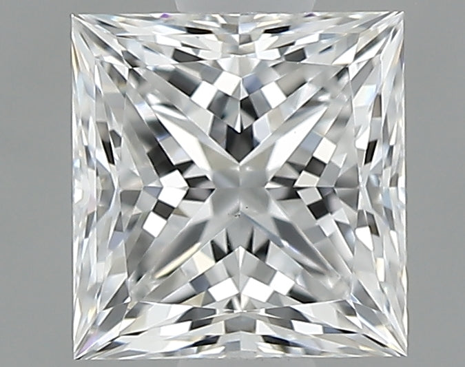 0.81 carat Princess diamond D VS2 