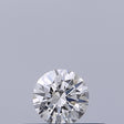 0.18 carat Round diamond F IF Excellent