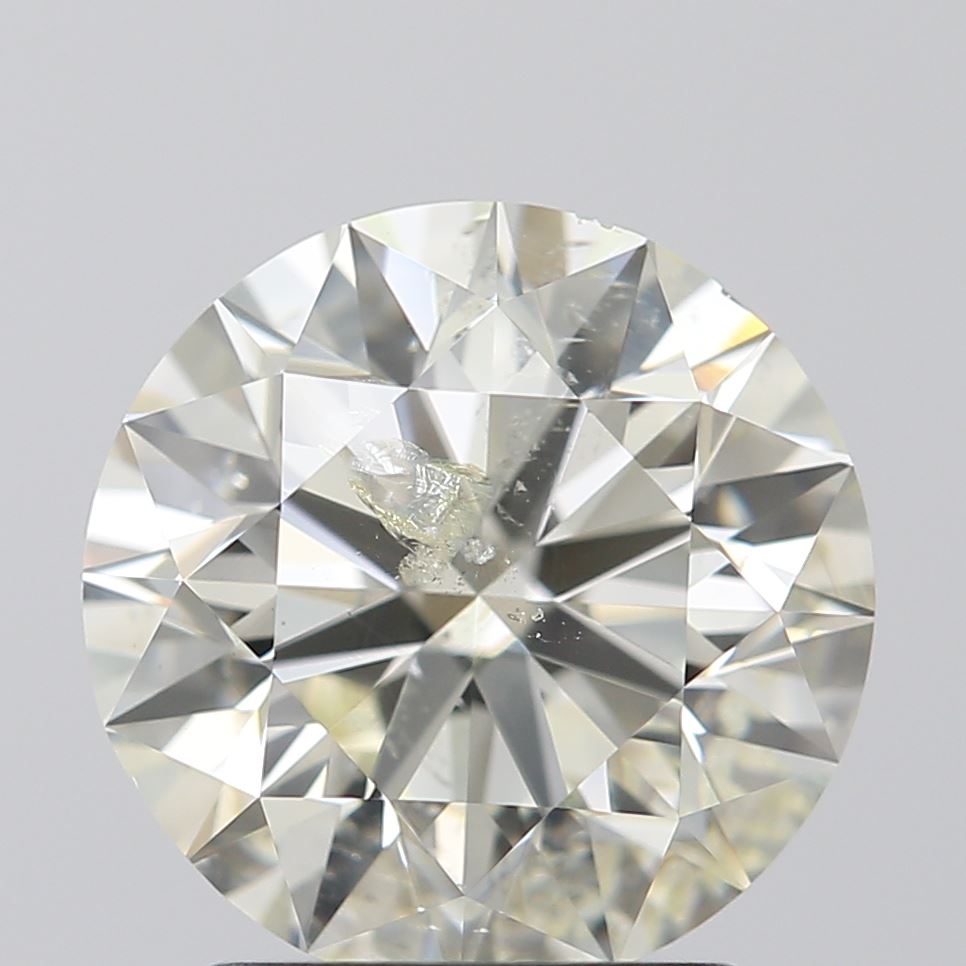 2.01 carat Round diamond J  I1 Excellent