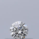 0.19 carat Round diamond F VVS1 Excellent