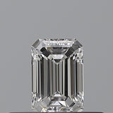 0.28 carat Emerald diamond F  VVS2