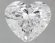 0.81 carat Heart diamond D VVS2 