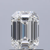 0.81 carat Emerald diamond F IF Excellent