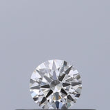 0.19 carat Round diamond E VVS2 Excellent