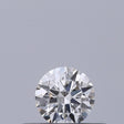 0.18 carat Round diamond E VVS2 Excellent