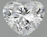 0.61 carat Heart diamond D VVS2 