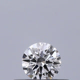 0.18 carat Round diamond D VVS1 Excellent