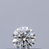 0.19 carat Round diamond E VVS1 Excellent