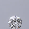 0.19 carat Round diamond F VVS1 Excellent