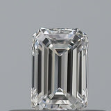 0.24 carat Emerald diamond F VVS1 