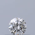 0.24 carat Round diamond E IF Excellent