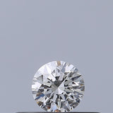 0.19 carat Round diamond E VVS1 Excellent