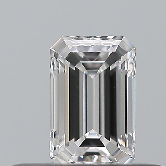 0.25 carat Emerald diamond D VVS2 
