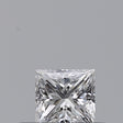 0.23 carat Princess diamond D VS2 