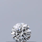 0.19 carat Round diamond F VVS1 Excellent