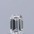 0.25 carat Emerald diamond E VVS1 
