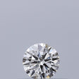 0.18 carat Round diamond E IF Excellent